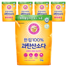 한입 100% 과탄산소다, 3kg, 5개