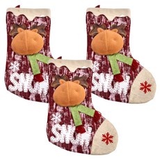 21.5吋 娃娃聖誕襪, 溶雪, 3個