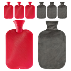 Parsh雙面梳熱裝水袋2L隨機發貨+棉跨度蓋木炭, 4組