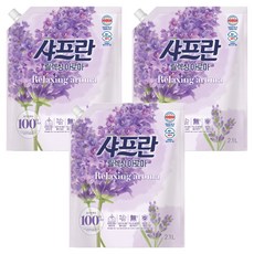 샤프란 섬유유연제 릴렉싱 아로마 리필, 2.1L, 3개