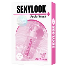 SEXYLOOK 西西露 韓國玻尿酸熊果素亮白面膜, 5入, 1組