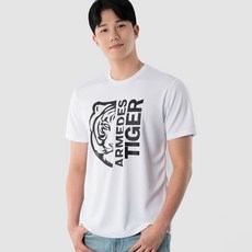 ARMEDES 男款老虎胸前標誌T恤 AR-189, 白色