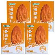 義美生機 香脆杏仁 蒜味, 180g, 4盒