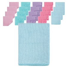 Livemore 多用途超細纖維手持抹布 5款 x 4入組, 1套, 混色