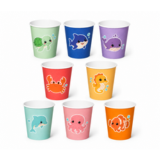 코멧 바다 친구 종이컵 190ml, 1개, 100개입