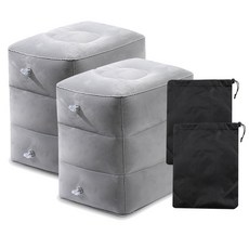 CARTEM 3段式充氣多功能墊+收納袋, 混色, 2組