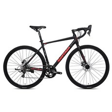 산타자 에테르2.0 로드 알루미늄 디스크 브레이크 12.1kg 신장 140cm~160cm 방문설치, 매트블랙 + 레드, 180cm, 1개