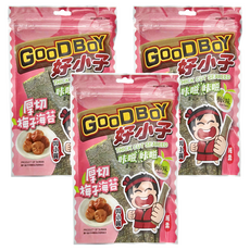 好小子 厚切海苔 梅子風味, 28g, 3包