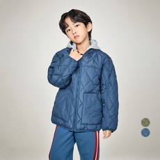 Tommy Hilfiger 童款輕量絎縫連帽鋪棉夾克