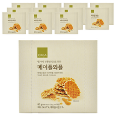ORGA WHOLE FOODS 楓糖華夫餅, 80g, 12盒