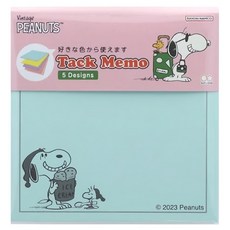 sun-star PEANUTS 史努比美式畫風方形便條紙, 歡樂甜點, 1個, 100張