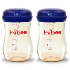 hibee PPSU奶瓶, 無奶嘴, 海軍藍, 300毫升, 2瓶