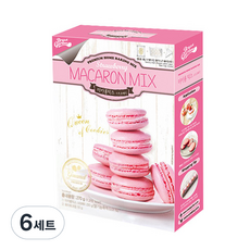 Breadgarden 草莓馬卡龍混合套組 270g, 混合+奶油+裱花袋, 6套