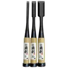 Kakuri 角力 白橡木手柄木工鑿 3件組, 1個