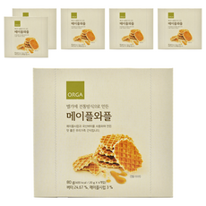 ORGA WHOLE FOODS 楓糖華夫餅, 80g, 6盒