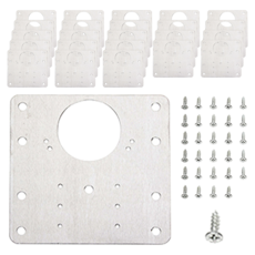 지오비즈 경첩보강판 나사 풀세트 스텐 사각 4p, 6세트