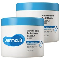 Derma B 超保濕潤膚霜 香草香, 430ml, 2罐