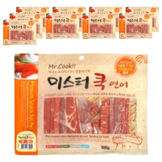 미스터쿡 강아지 혼합 간식, 연어맛, 160g, 10개