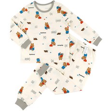 Maykids 兒童款露營熊9分袖30支純棉居家服上下套裝