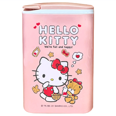 SANRIO 三麗鷗 HELLO KITTY餅乾按壓式垃圾桶, 粉色