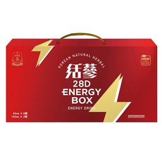正官庄 活蔘28D ENERGY BOX 活力禮盒 50ml 6瓶 + 100ml 2瓶, 500ml, 1盒