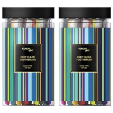 KUNDAL 昆黛爾 DEEP CLEAN雙細毛牙刷 彈性刷毛款, 16支, 2組