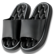 Jo & Jay 軟Q EVA防滑排水浴室拖鞋, 1個, 黑色