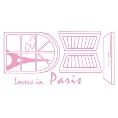 미문DS 파리의연인 MGP-306 포인트스티커 1p, 분홍