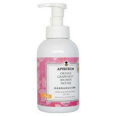 APISERUM 愛比森 甜橙葡萄柚精油沐浴慕斯 500ml 溫和保濕 天然植萃精華, 1件