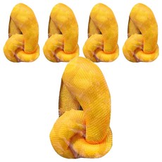 紓壓結 l, 1個, 5個, 粉黃色