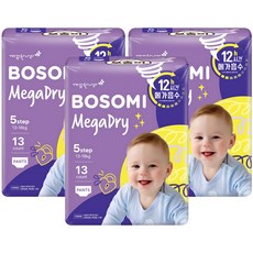 보솜이 메가드라이 팬티형 기저귀 공용, 5단계, 39매