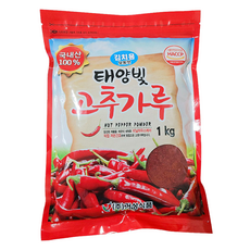 韓國產太陽光辣椒粉 泡菜醃蘿蔔用, 1kg, 1個