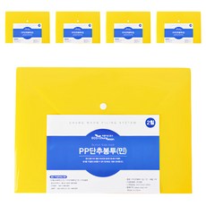 ECO Chungwoon 按扣橫式文件袋 A4 黃色, 10個