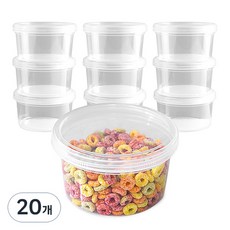 可重複使用旋蓋密封盒, 20個, 4號 1000ml