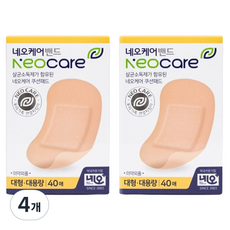네오메디칼 살균소독제 쿠션패드 케어 밴드, 40개입, 4개
