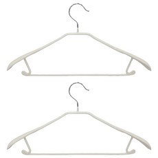 SHIMOYAMA 浸膠西服衣架 2支, 暖白色, 1組