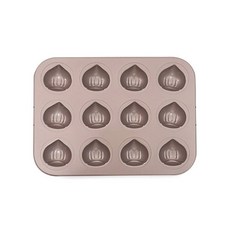 12格不沾栗子造型烤盤模具, 1入