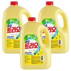 Trio 洗碗精, 檸檬/青檸, 4.2kg, 3個