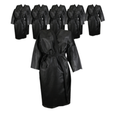 仁雅凜 一次性不織布浴袍 80 x 140 cm, 黑色, 10個