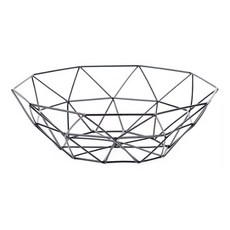 마켓감성 노르딕 철제 과일바구니 타입3, black