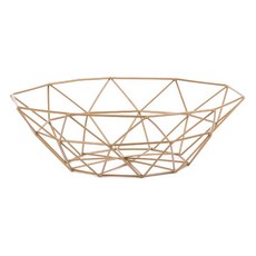 마켓감성 노르딕 철제 과일바구니 타입5, gold
