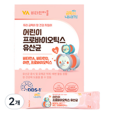 Vitamin Village 孩童用益生菌粉隨身包, 60g, 2盒