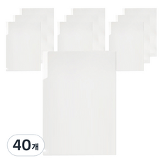 모닝글로리 서류 보관 PP 라이트 홀더 클리어파일 A4, 투명, 40개