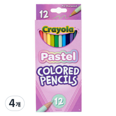 크레욜라 파스텔 색연필, 4개, 12색