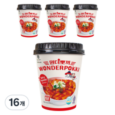 Samsiokki WONDER BBO-GGI 香辣杯裝辣炒年糕, 120g, 16個