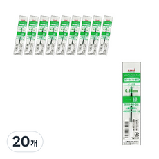 Uni 三菱 JETSTREAM 三菱 uni 油性墨水筆芯 SXR-80 0.38mm, 綠色, 20個