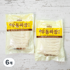 냉장_칠갑농산 생 우동 짜장사리 전문점용 8인분, 1.5kg, 6개