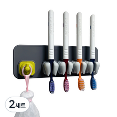 Silibath 皮諾丘家庭牙刷架, 混合色, 2套