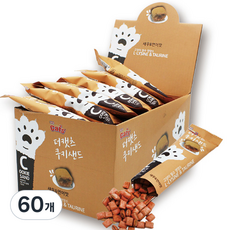 더캣츠 고양이 쿠키샌드 간식, 새우&연어, 20g, 60개