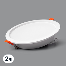 LED 다운라이트 15W 매입등, 주광색, 2개
